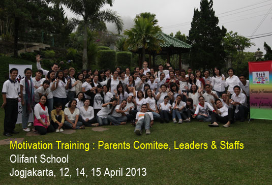 Training Motivasi untuk Parents Comitee, Pimpinan Sekolah dan Staff Olifant International School Jogjakarta